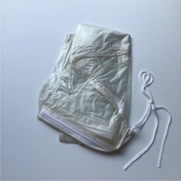 Outdoor Patio Umbrella Rain Cover NEW Waterproof Zips Luxe Vinyl 15”x75” Vintage - Picture 2 of 11